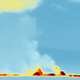 Image for article titled This Is a Swirling Thermal Tornado Rising From Iceland's Volcano